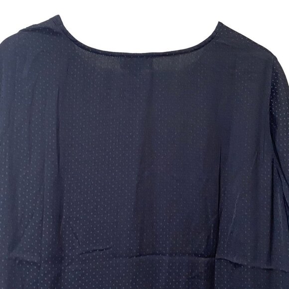 Beldini Womens Top Plus Size 3X Black Twist Front Blouse NWT - Picture 8 of 10